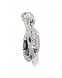 ROUND SAPPHIRE DIAMOND PENDANT (TP1777)