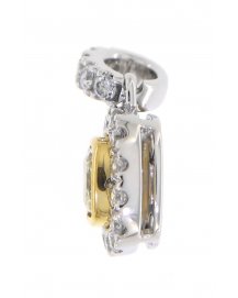  MULTI TONE CUSHION DIAMOND PENDANT (TP1782)