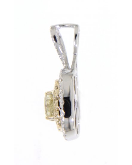 MULTI TONE CUSHION DIAMOND PENDANT (TP1795)