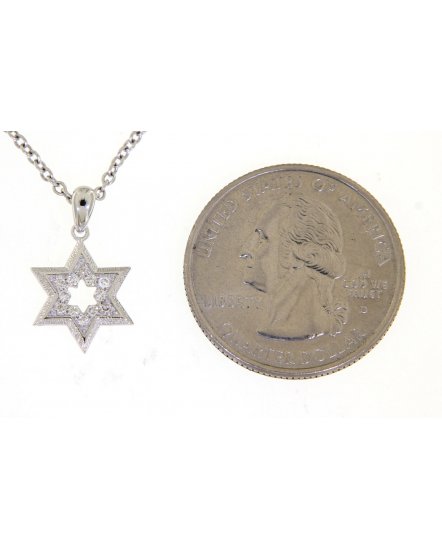  JEWISH STAR DIAMOND PENDANT (TP1809)