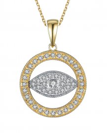 EVIL EYE DIAMOND PENDANT (TP1811)