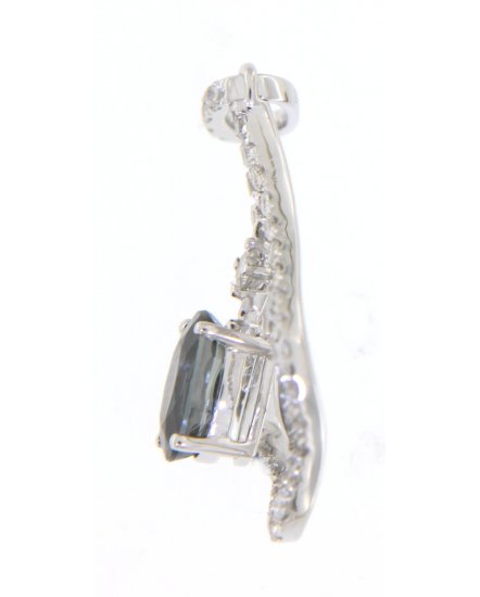 OVAL SAPPHIRE DIAMOND PENDANT (TP1815)