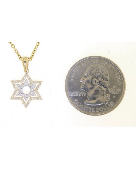 JEWISH STAR DIAMOND PENDANT (TP1819)