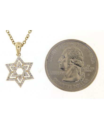 JEWISH STAR DIAMOND PENDANT (TP1819)