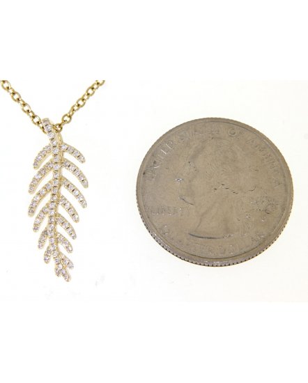 LEAF STYLE DIAMOND PENDANT (TP1822)