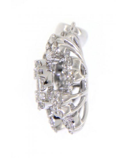 FLORAL STYLE CLUSTER DIAMOND PENDANT (TP1833)