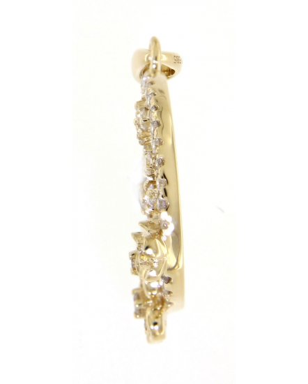 FLORAL STYLE ROUND DIAMOND PENDANT (TP1834)
