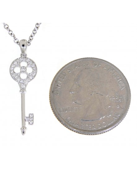 KEY STYLE DIAMOND PENDANT (TP1836)