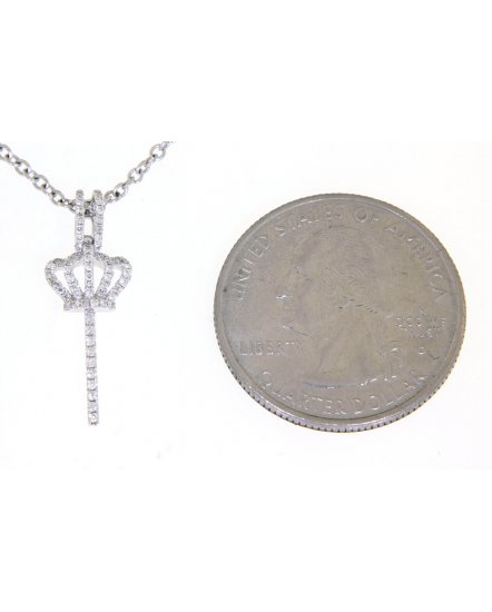 CROWN STYLE DIAMOND PENDANT (TP1837)