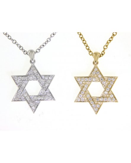 JEWISH STAR DIAMOND PENDANT (TP1841)