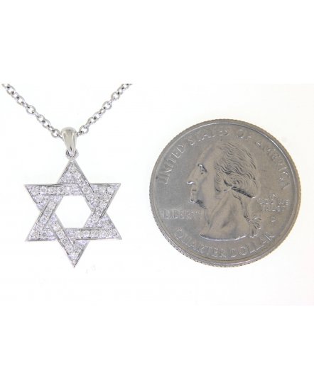 JEWISH STAR DIAMOND PENDANT (TP1841)