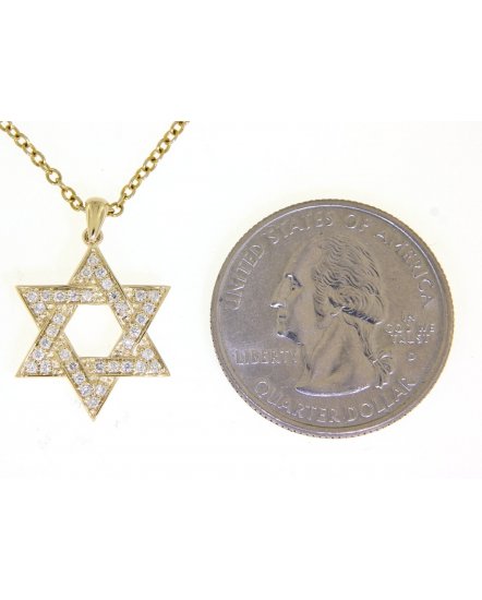 JEWISH STAR DIAMOND PENDANT (TP1841)