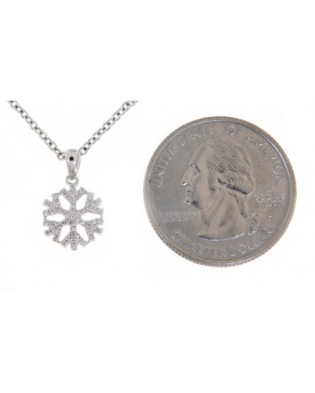 SNOW FLAKE STYLE DIAMOND PENDANT (TP1842)