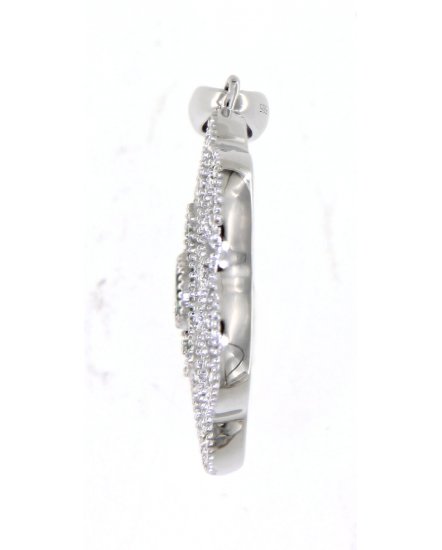 FLORAL STYLE EMERALD DIAMOND PENDANT (TP1848)