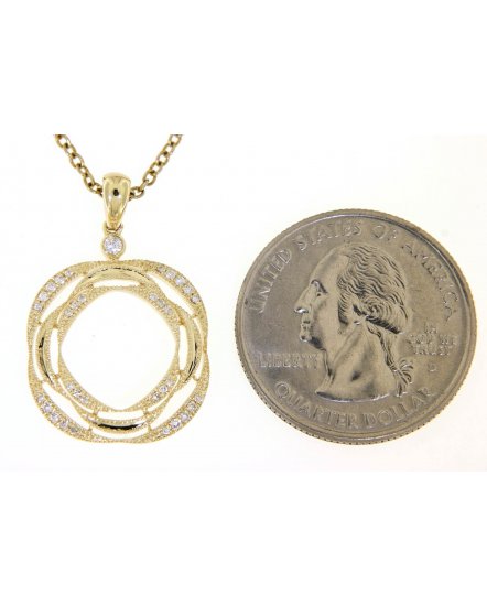 SQUARE SHAPE DIAMOND PENDANT (TP1852)