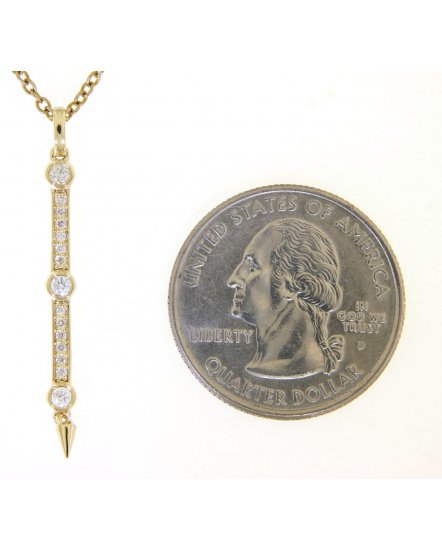STRAIGHT BAR DIAMOND PENDANT (TP1853)