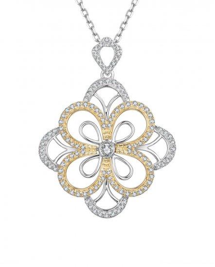 FLORAL STYLE DIAMOND PENDANT (TP1854)