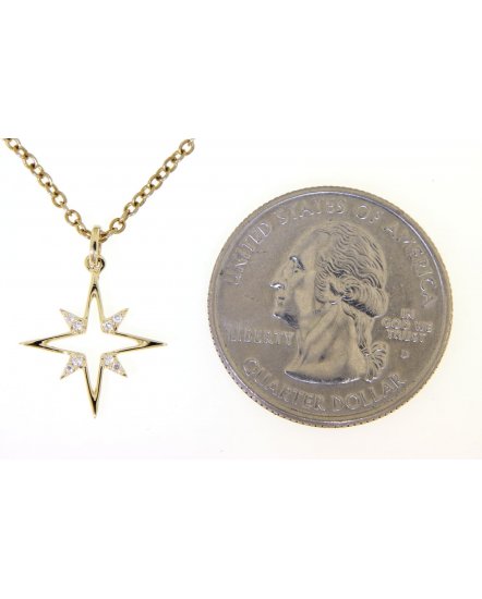 NORTH STAR STYLE DIAMOND PENDANT (TP1856)