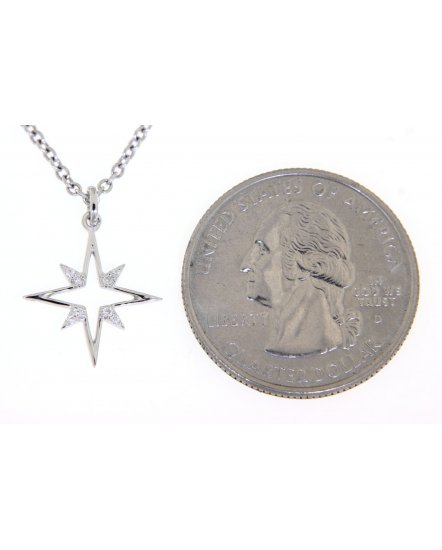 NORTH STAR STYLE DIAMOND PENDANT (TP1856)