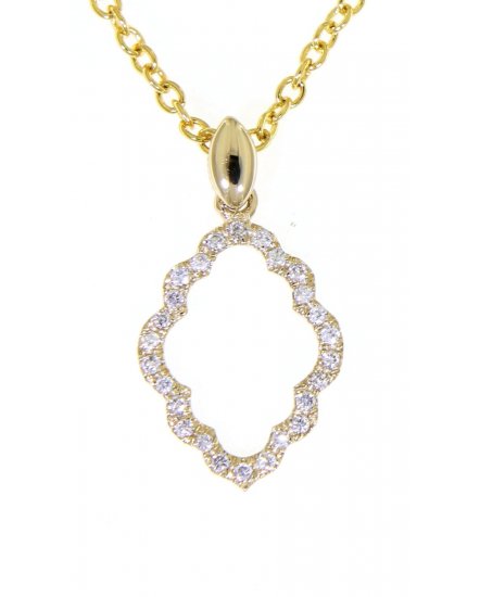 LEAF STYLE DIAMOND PENDANT (TP1864)