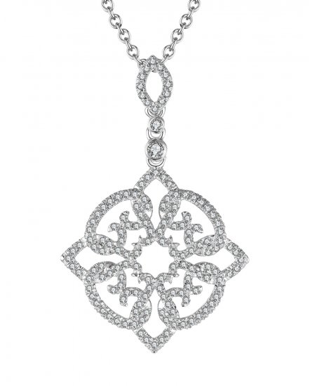 FLORAL STYLE DIAMOND PENDANT (TP1879)