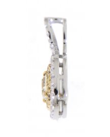 MULTI TONE CUSHION DIAMOND PENDANT (TP1880)