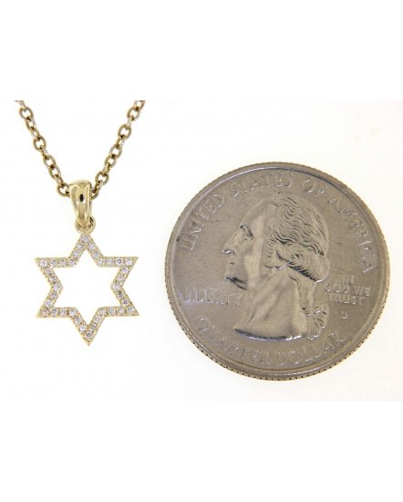 JEWISH STAR DIAMOND PENDANT (TP1887)