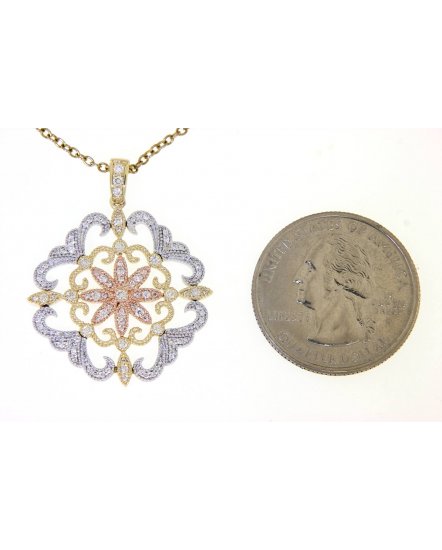 FLORAL STYLE DIAMOND PENDANT (TP1891)