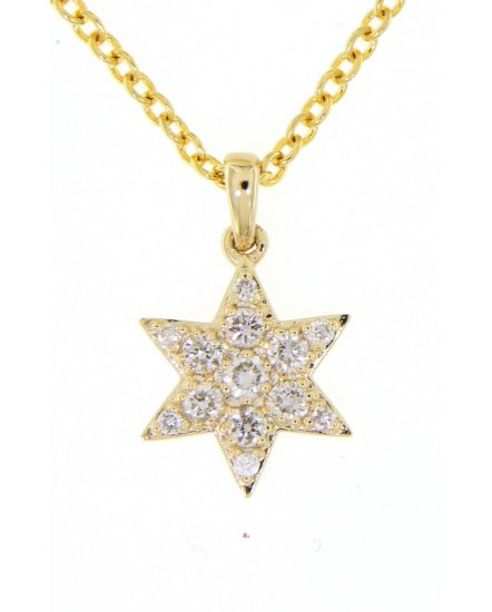 JEWISH STAR DIAMOND PENDANT (TP1894)