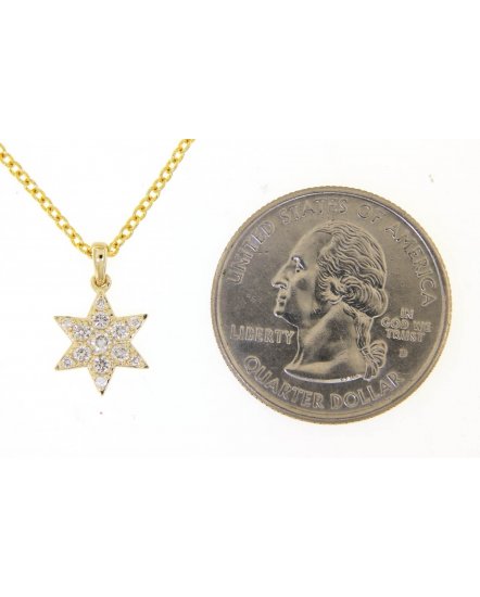 JEWISH STAR DIAMOND PENDANT (TP1894)