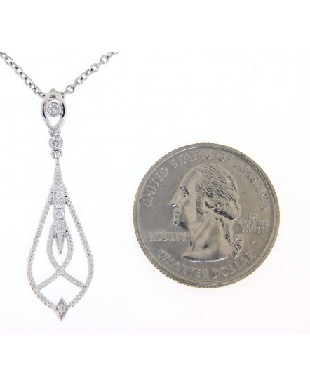 LEAF STYLE DIAMOND PENDANT (TP1897)