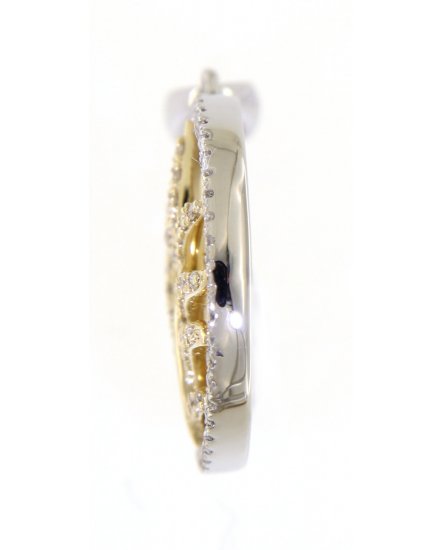 LEAF STYLE ROUND DIAMOND PENDANT (TP1901)