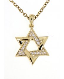 JEWISH STAR DIAMOND PENDANT (TP1906)