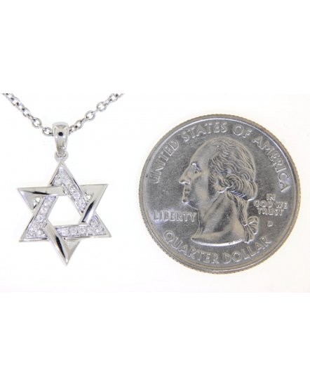 JEWISH STAR DIAMOND PENDANT (TP1906)