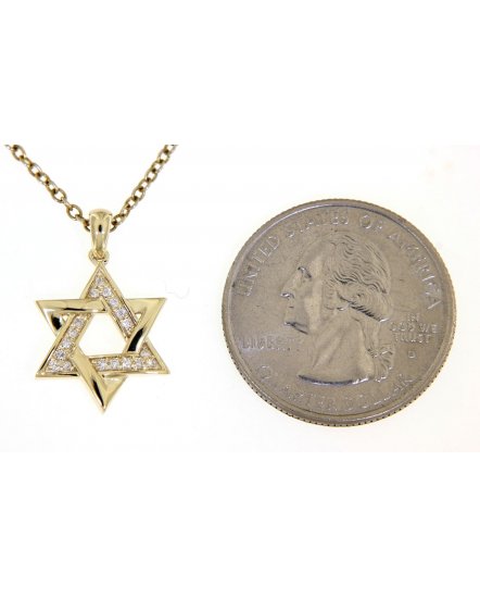 JEWISH STAR DIAMOND PENDANT (TP1906)