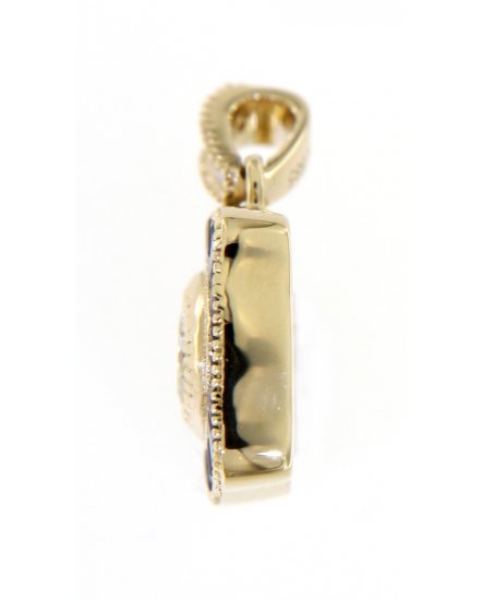 BAGUETTE SAPPHIRE DIAMOND PENDANT (TP1909)