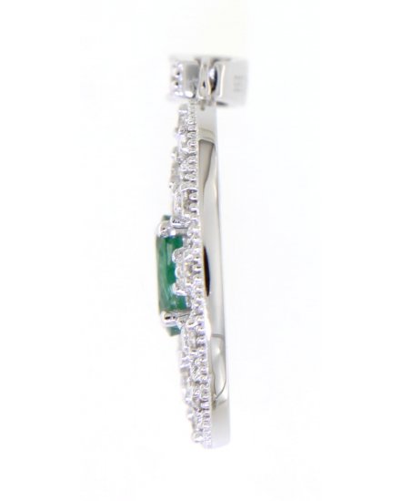 OVAL EMERALD DIAMOND PENDANT (TP1916)