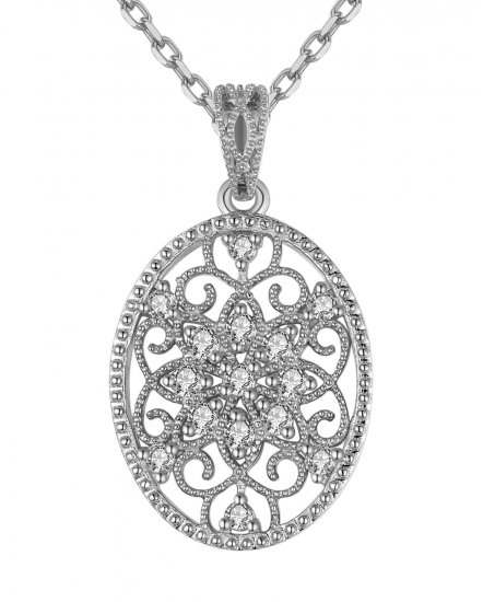 OVAL STYLE DIAMOND PENDANT (TP1917)