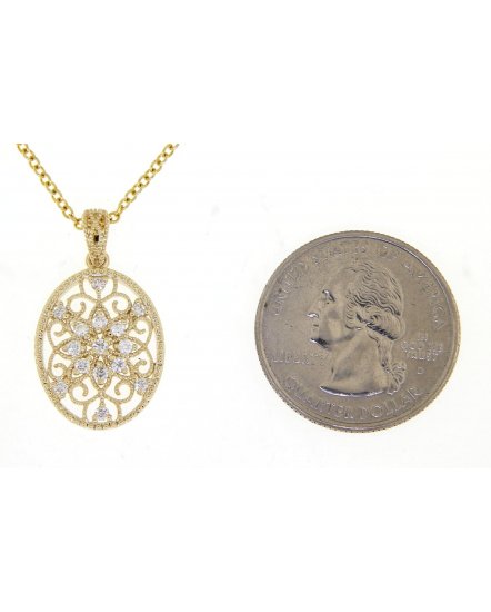 OVAL STYLE DIAMOND PENDANT (TP1917)