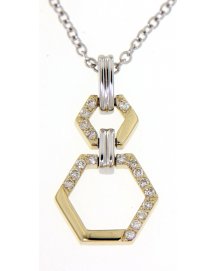 HEXAGON STYLE DIAMOND PENDANT (TP1919)