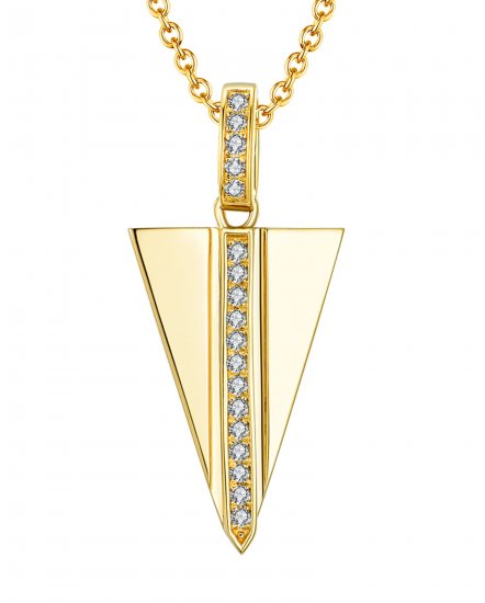 TRIANGLE SHAPE DIAMOND PENDANT (TP1927)