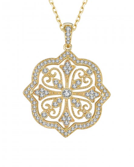 FLORAL STYLE DIAMOND PENDANT (TP1928)