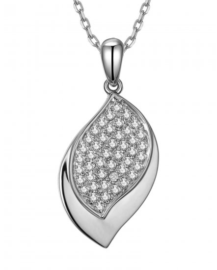 LEAF STYLE DIAMOND PENDANT (TP1940)