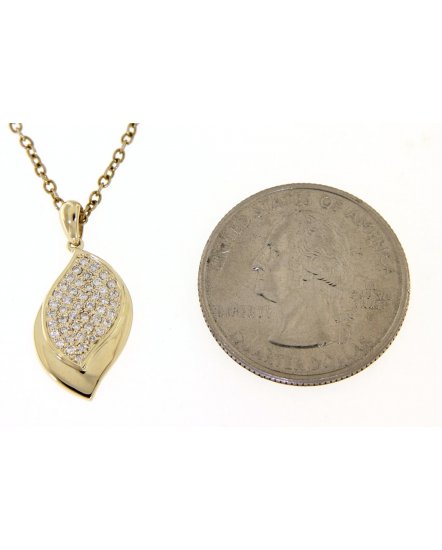 LEAF STYLE DIAMOND PENDANT (TP1940)