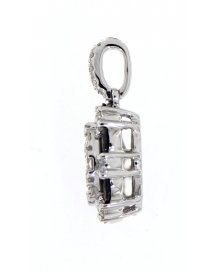 OVAL STYLE SAPPHIRE DIAMOND PENDANT (TP1942)