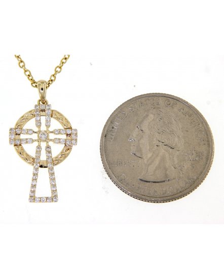 CELTIC CROSS DIAMOND PENDANT (TP1950)