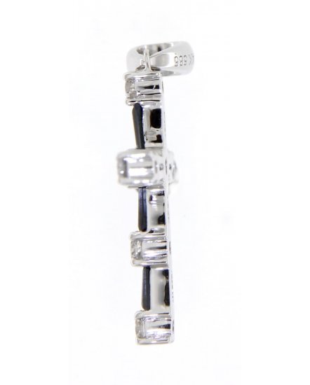 CROSS SAPPHIRE DIAMOND PENDANT (TP1974)