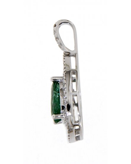 PEAR EMERALD DIAMOND PENDANT (TP1983)