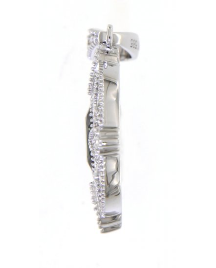 OVAL COLORED STONE DIAMOND PENDANT (TP1988)