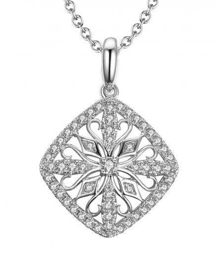 RHOMBUS STYLE DIAMOND PENDANT (TP1989)
